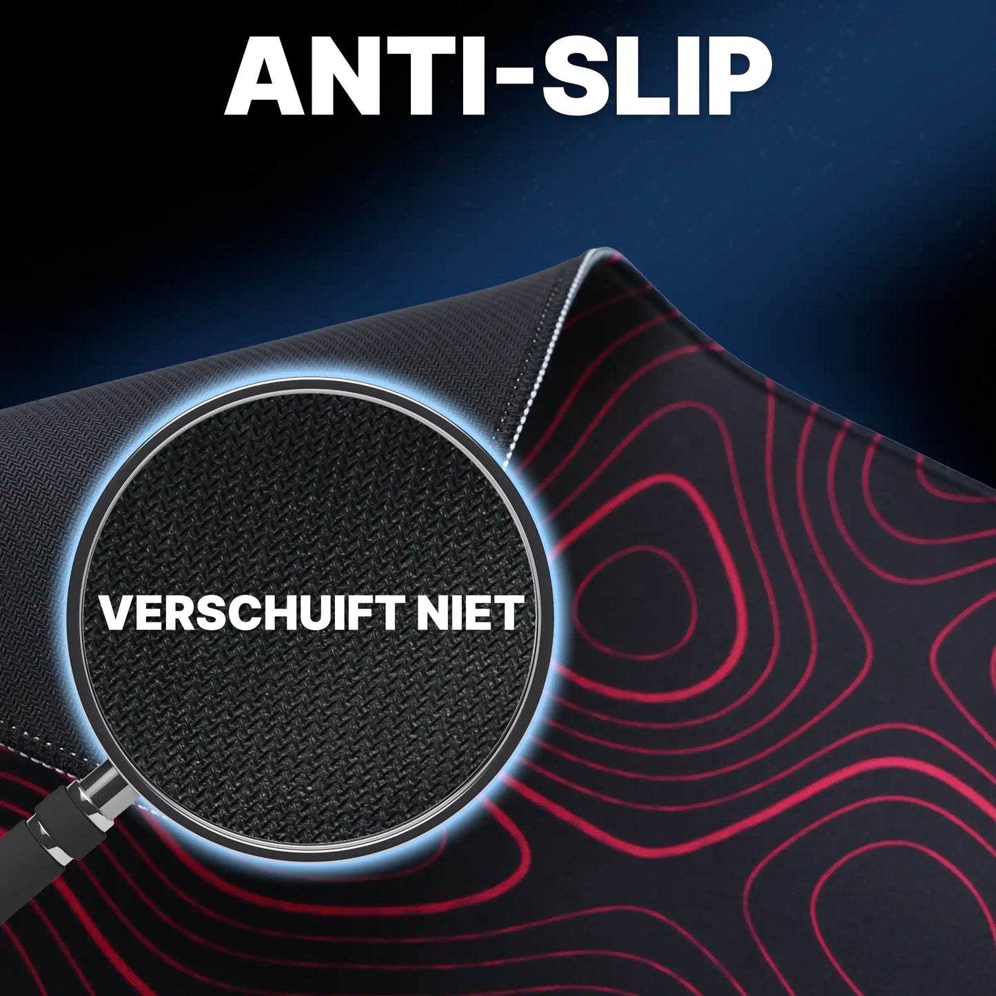 What's Goods Muismat 90x40 XXL (4mm dik) roze/rood