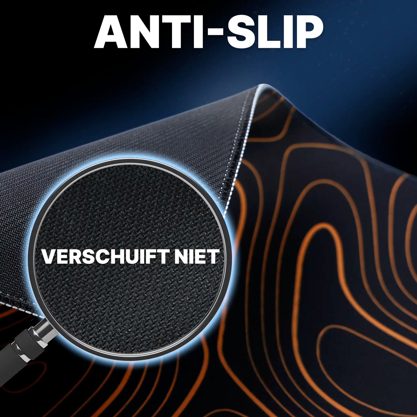 What's Goods Muismat 90x40 XXL (4mm dik) oranje