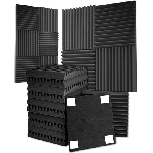Akoestische Foam Panels Isolatieplaten (Set van 12 tegels)