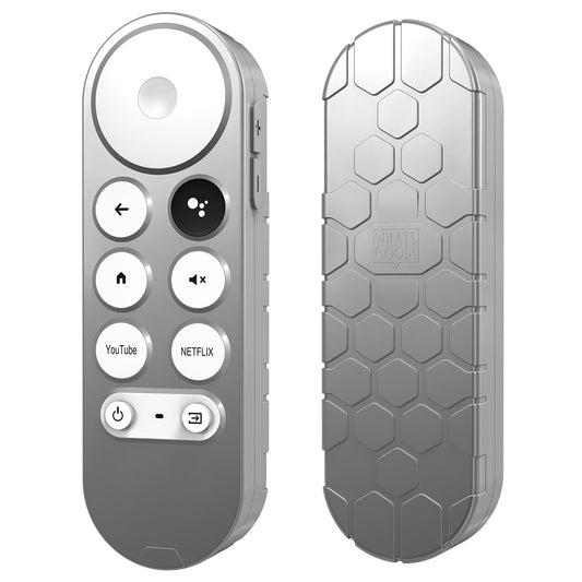 Afstandsbediening beschermhoesje - Geschikt voor Google Chromecast® TV afstandsbediening - Grijs