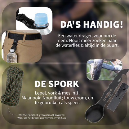 NL Survival Kit Noodpakket Zwart